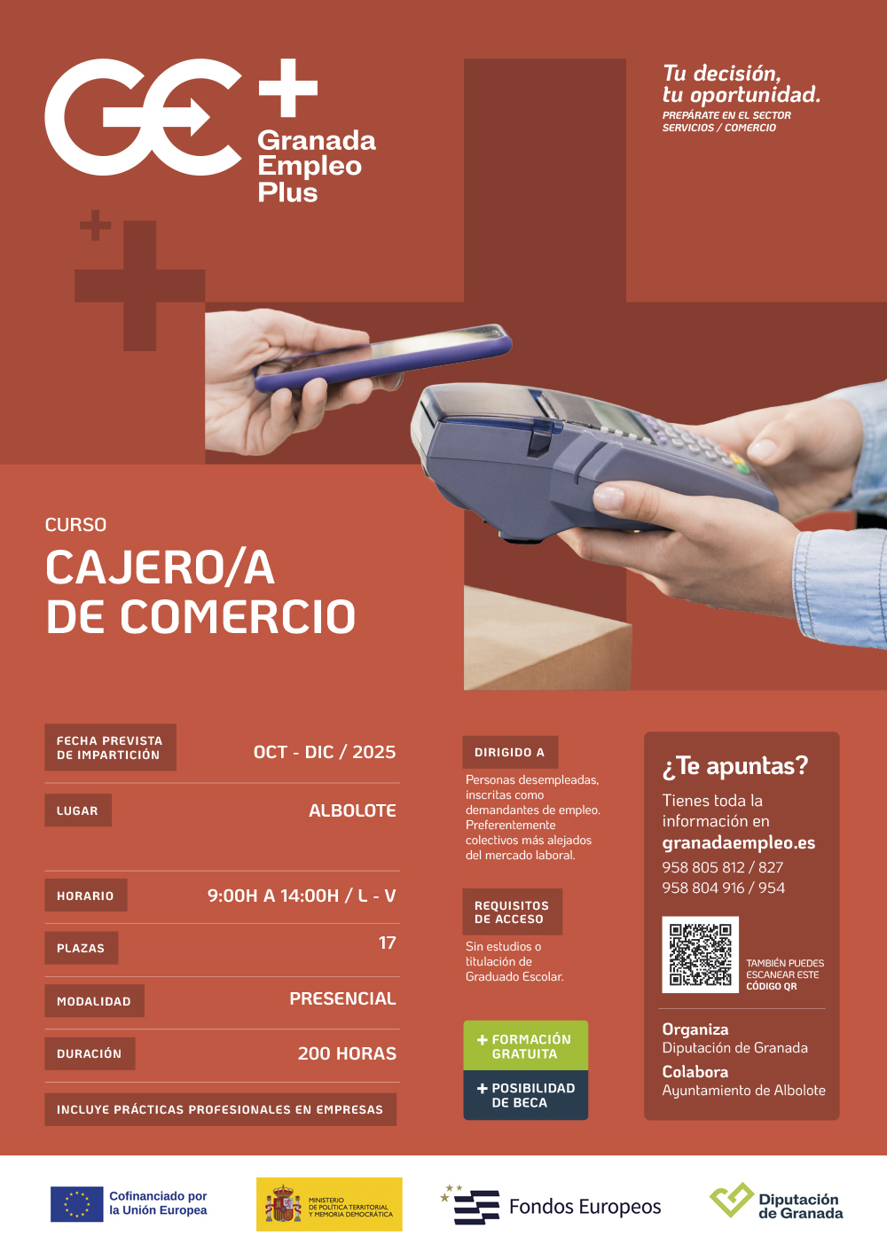 CAJERO/A DE COMERCIO